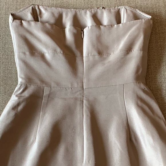 Lynn Lugo Champagne-Colored Strapless Dress - Picture 5 of 9